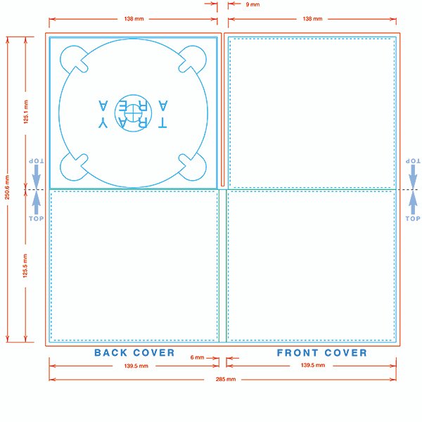 4-Panel CD Digipak Template-0