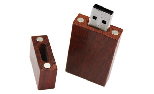 1GB Brown Custom Wood USB Drive-0
